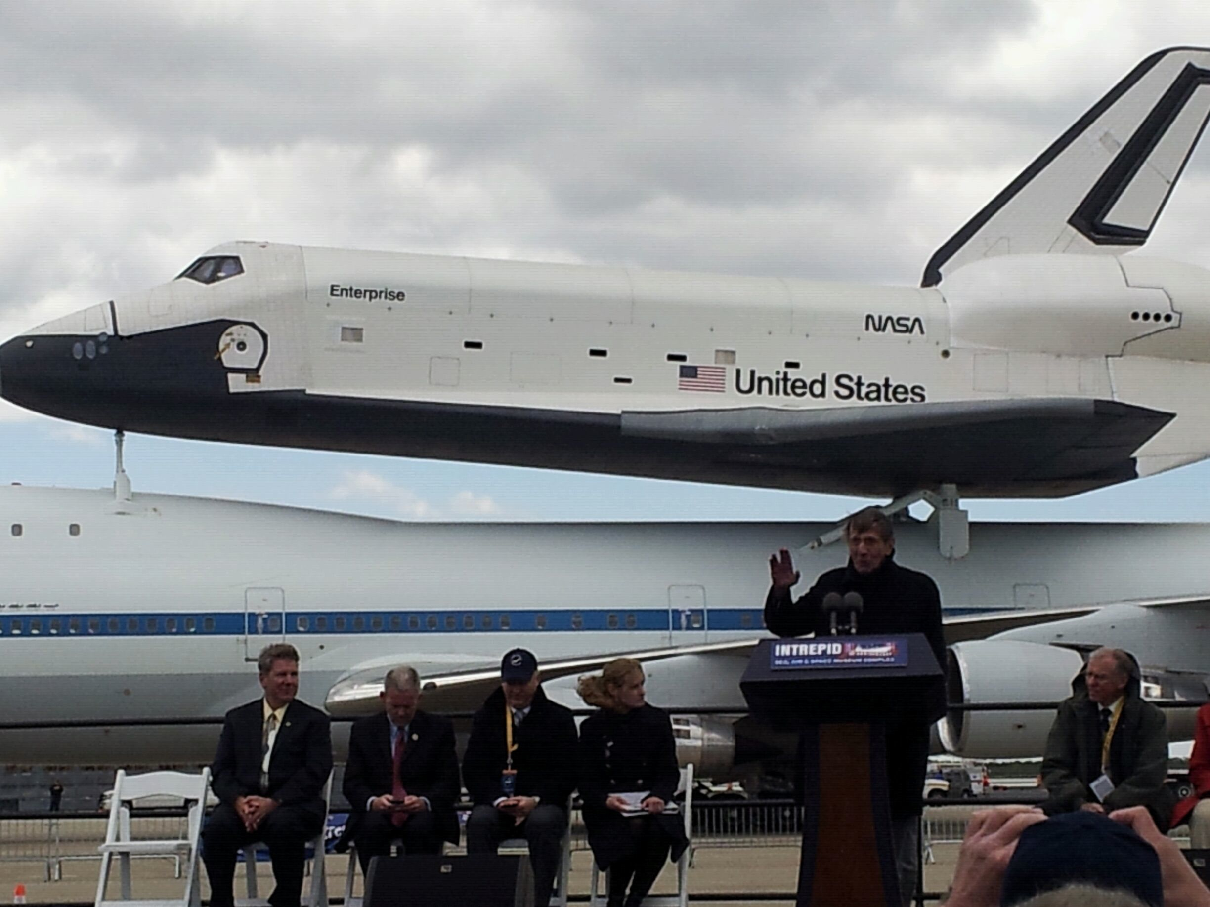 Leonard Nimoy to Shuttle Enterprise: 'Live Long and Prosper' in NYC